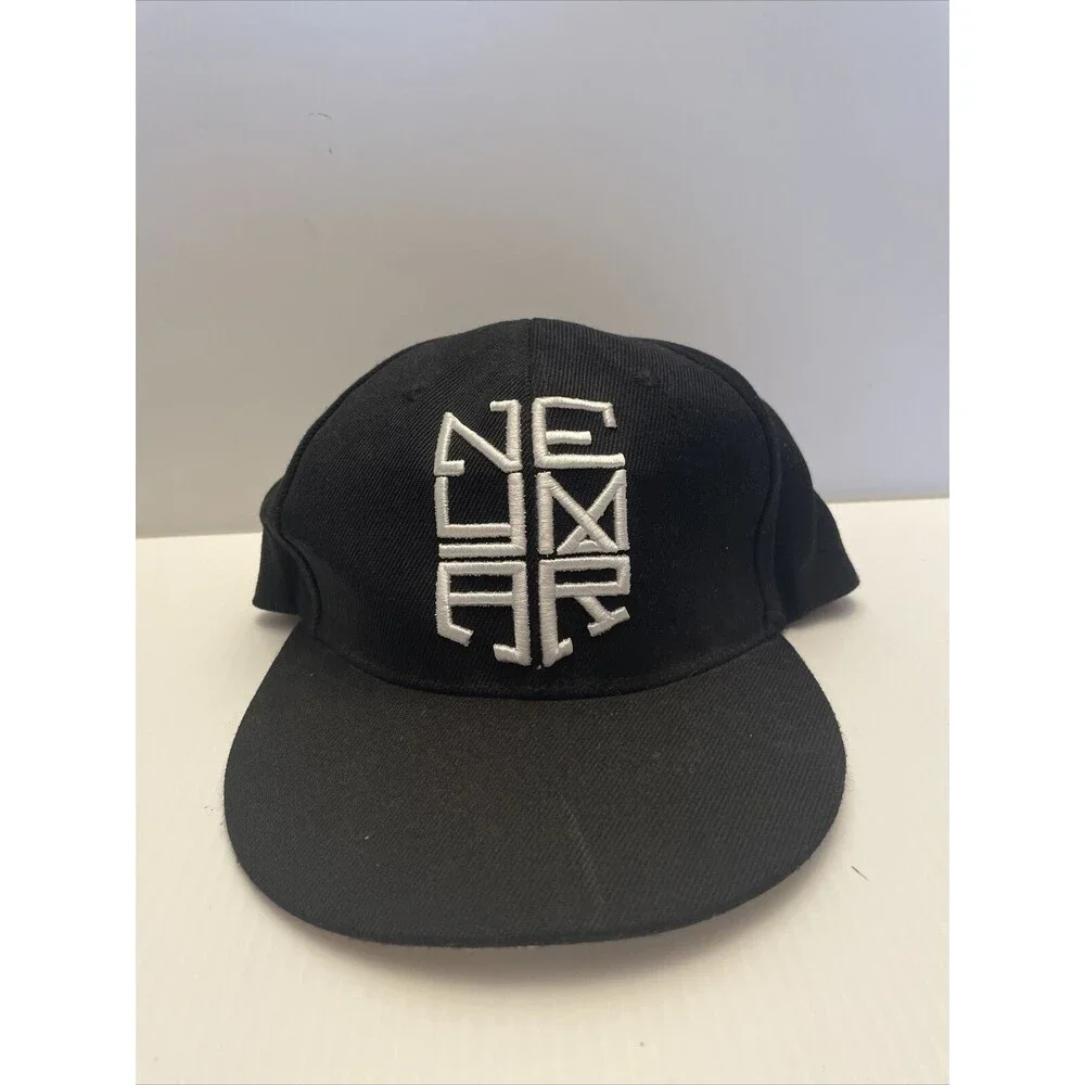 Neymar Snap Back Hat Black With White Letters